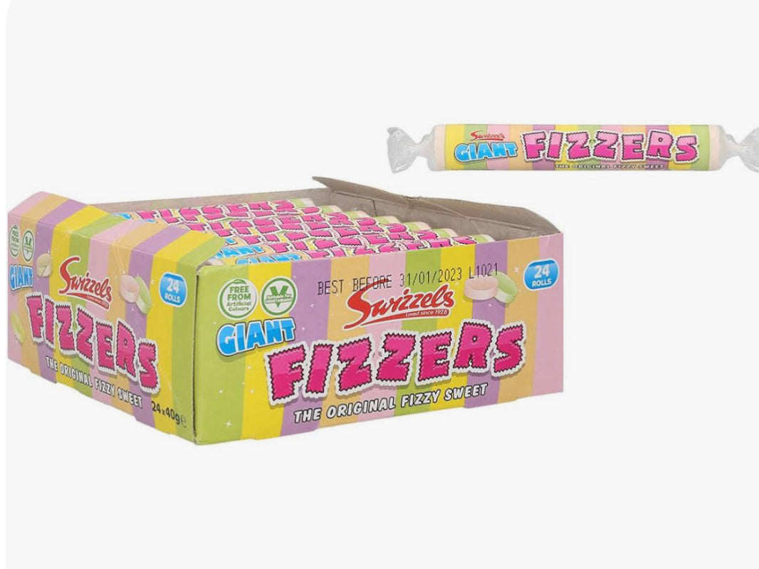 Swizzels Giant Fizzers 40g – Coastal Confectionery