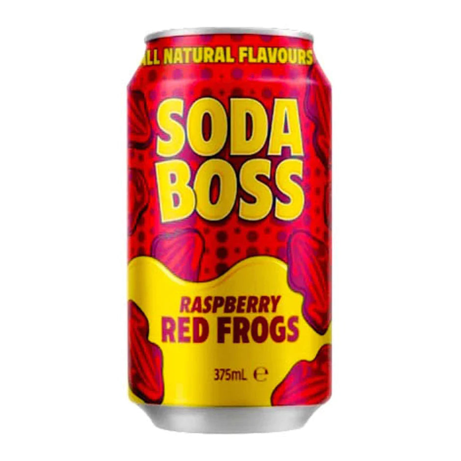 Soda Boss Raspberry Red frog 375ml