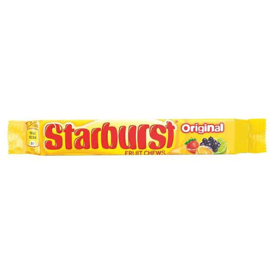 Starburst original fruit chews stick pack 45g (UK)