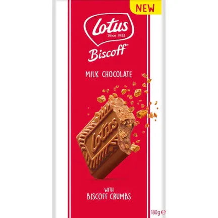 Lotus Biscoff Milk Chocolate Bar with Biscoff Cream 180g