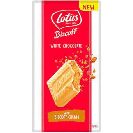 Lotus Biscoff White Chocolate Bar with Biscoff Cream 180g